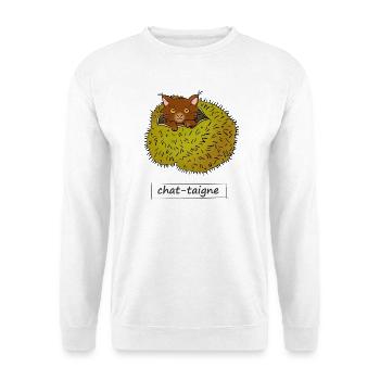 Spider cat - Unisex Sweatshirt - white - Front