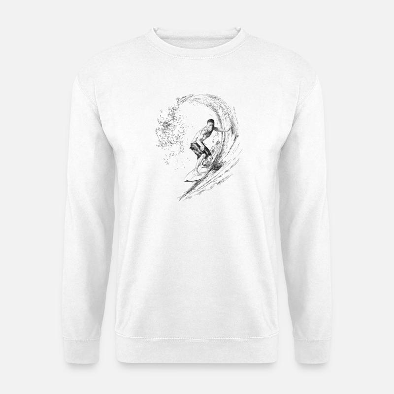 Surfing - Unisex Pullover - Weiß