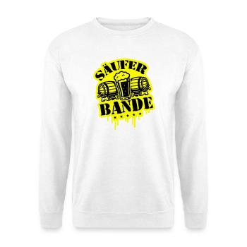 Säufer Bande Bier - Unisex Pullover - Weiß - Vorne
