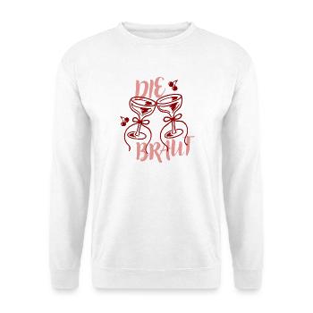 Die Braut – Kirschgläser - Unisex Pullover - Weiß - Vorne