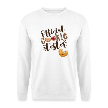 Offizieller Cookie Tester - Unisex Pullover - Weiß - Vorne