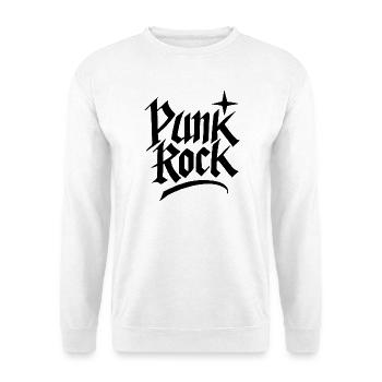 Lettrage gothique punk rock - Sweat-shirt Unisexe - blanc - Devant