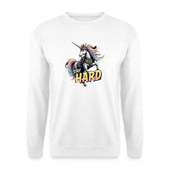 Armure de licorne Restez dur - Sweat-shirt Unisexe - blanc - Devant