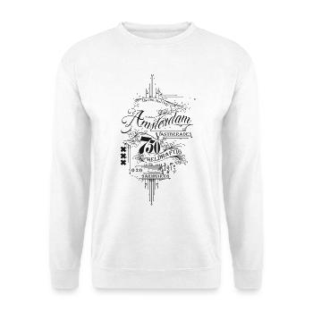 Amsterdam2025Vintage_black - Sweat-shirt Unisexe - blanc - Devant