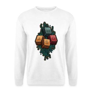 WASD - Things That Move Me - Funny Gamer - Unisex Sweatshirt - white - Front