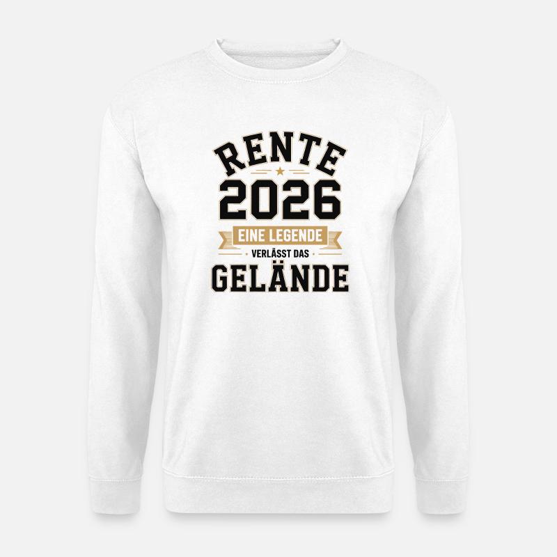 Rente 2026 Eine Legende - Unisex Pullover - Weiß