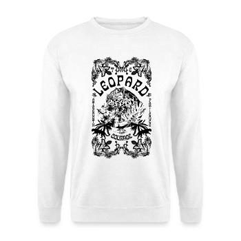 DER LEOPARD - Unisex Pullover - Weiß - Vorne