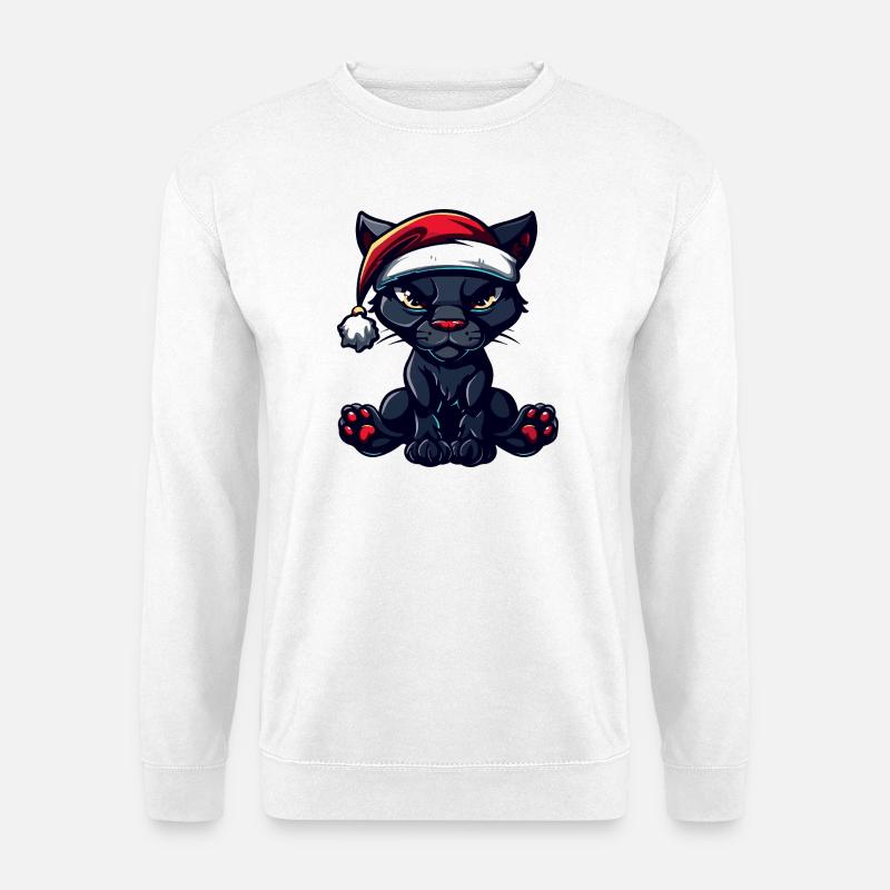 Panther Weihnachten - Unisex Pullover - Weiß