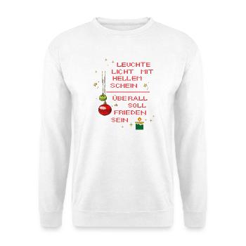 Leuchte Licht mit hellem Schein - Unisex Pullover - Weiß - Vorne