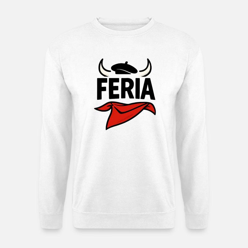 Feria – Baskenland - Unisex Pullover - Weiß