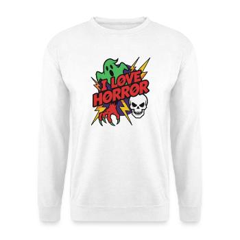 I Love Horror Retro Cartoons - Unisex Sweatshirt - white - Front
