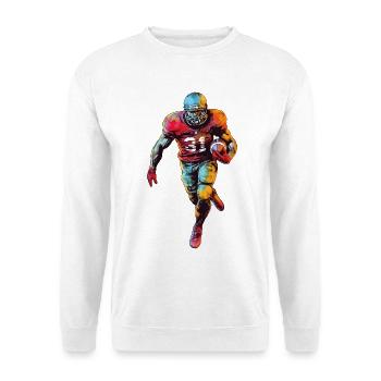 American Football Player USA America Sports Retro - Unisex Sweatshirt - white - Front
