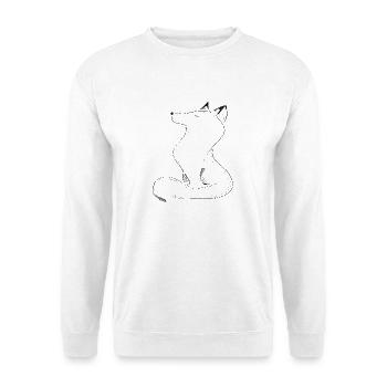 Sketchwolf Silhouette - Unisex Sweatshirt - white - Front