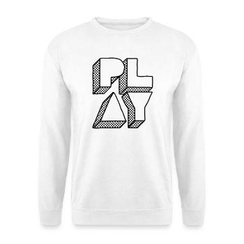 Appuyez sur Play - Conception de DJ de fête musicale - Sweat-shirt Unisexe - blanc - Devant