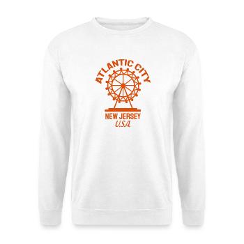 Atlantic City - Fondé en 1854 - New Jersey - États-Unis - Sweat-shirt Unisexe - blanc - Devant