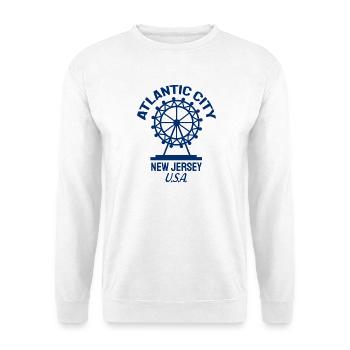 Atlantic City - Fondé en 1854 - New Jersey - États-Unis - Sweat-shirt Unisexe - blanc - Devant