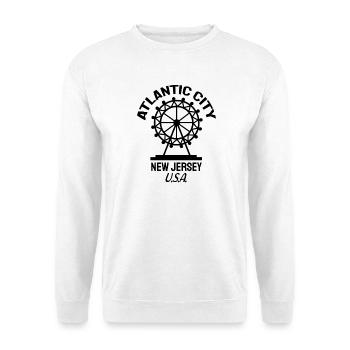 Atlantic City - Fondé en 1854 - New Jersey - États-Unis - Sweat-shirt Unisexe - blanc - Devant