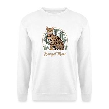 Cute Bengal Cat Mom - Unisex Sweatshirt - white - Front
