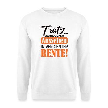 Appearance instead of Pension Satire Pension 2026 - Unisex Sweatshirt - white - Front