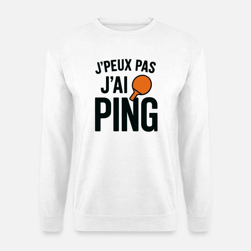 Ich kann nicht, ich ping. - Unisex Pullover - Weiß