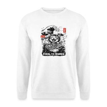 Ramen Cat Kanagawa - Unisex Sweatshirt - white - Front