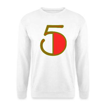 5. ANNIVERSAIRE. 5 ANS. 5e ANNIVERSAIRE - Sweat-shirt Unisexe - blanc - Devant