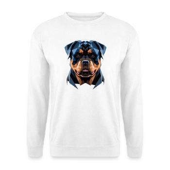 Les chiens Rottweiler aiment les fiers amateurs de rottweiler - Sweat-shirt Unisexe - blanc - Devant