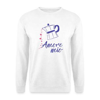 Amore_mio_epsresso_herz_ - Sweat-shirt Unisexe - blanc - Devant