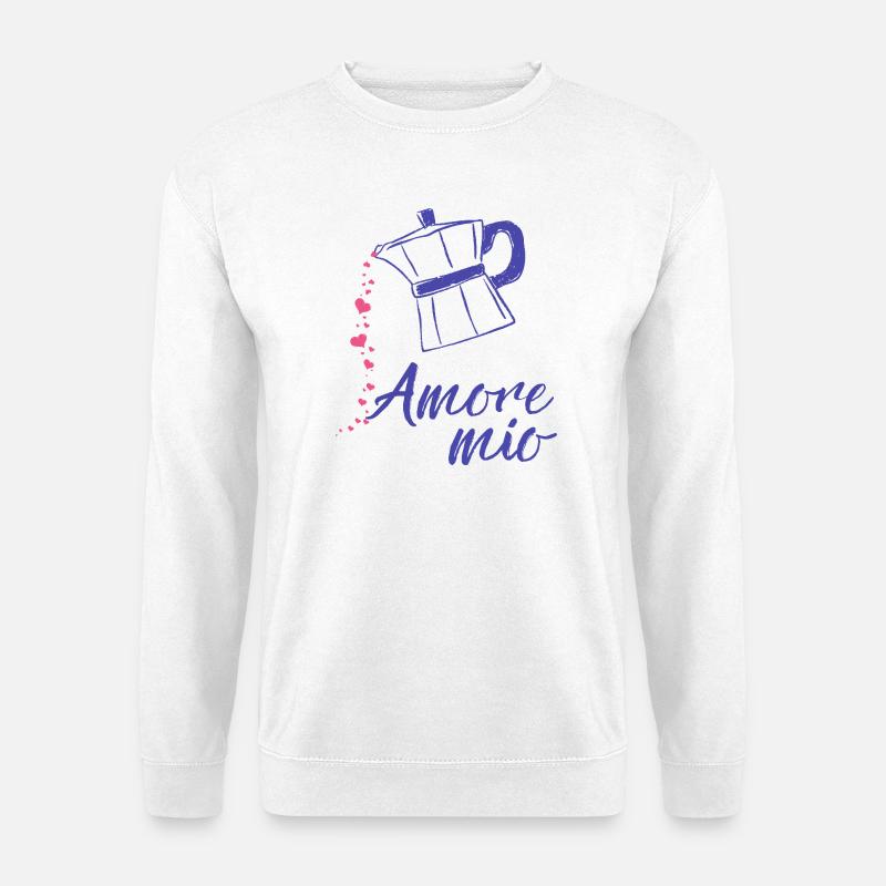 Amore_mio_epsresso_herz_ - Unisex Pullover - Weiß