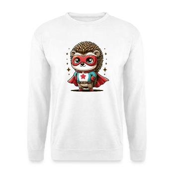 Igelheld Cape - Unisex Pullover - Weiß - Vorne