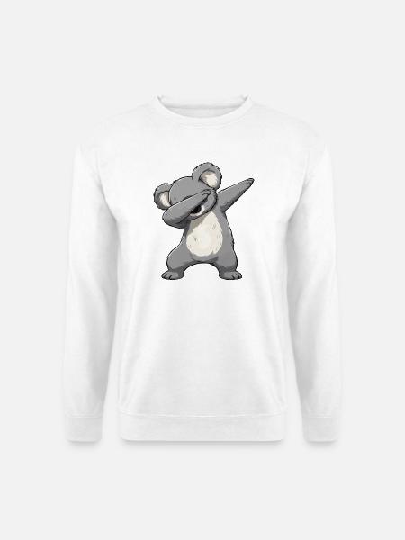 Dab Koala Motif – Cartoon Koala - Unisex Sweatshirt - white
