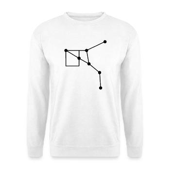 Sternbild Geometrie Linien - Unisex Pullover - Weiß - Vorne
