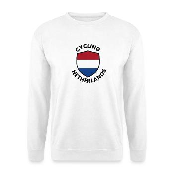 Blason du vélo néerlandais - Sweat-shirt Unisexe - blanc - Devant