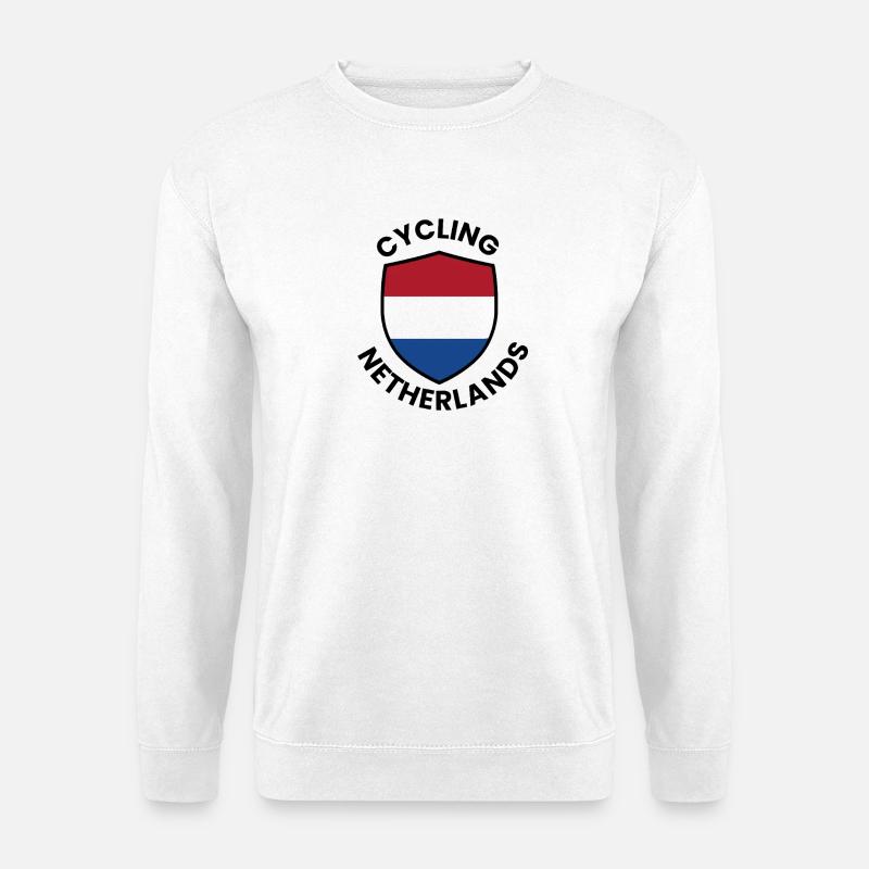 Dutch Bicycle Crest - Unisex Sweatshirt - white