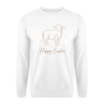 Happy Easter, Cute Lamb Spring Shirt, Hoodie, Bag - Unisex Pullover - Weiß - Vorne