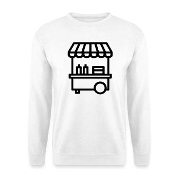 Street Food Cart - Unisex Pullover - Weiß - Vorne