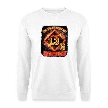 Pyro Explosiv Gefahrgut - Unisex Pullover - Weiß - Vorne