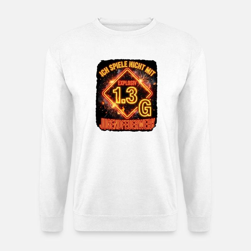 Pyro Explosiv Gefahrgut - Unisex Pullover - Weiß