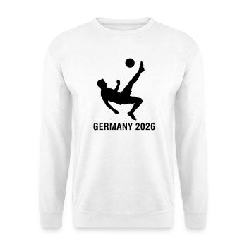 Germany 2026 Football Shot Fan - Unisex Sweatshirt - white - Front