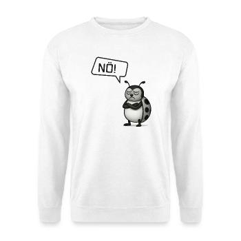 Nö! Marienkäfer – Der Glücksbringer sagt Nein - Unisex Pullover - Weiß - Vorne
