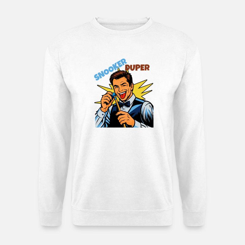 Snookerheld! Der Gewinner ist am Zug - Unisex Pullover - Weiß