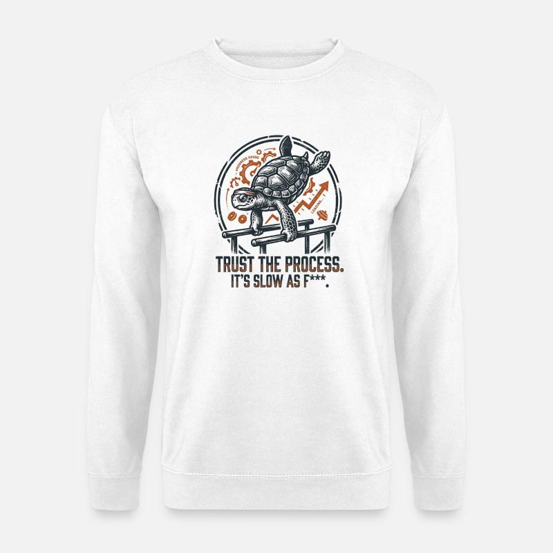 Calisthenics Schildkröte - Unisex Pullover - Weiß
