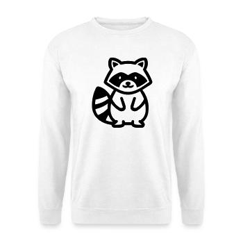 raccoon - Unisex Sweatshirt - white - Front