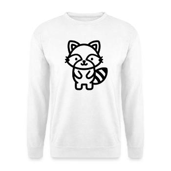 raccoon - Unisex Sweatshirt - white - Front