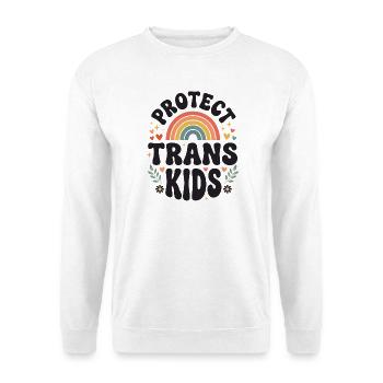 LGBTQ Pride Month - Protect Trans Kids - Unisex Sweatshirt - white - Front