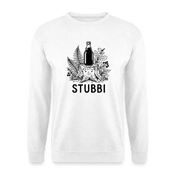 Lustiger Baumstumpf Stubbi Bier Natur - Unisex Pullover - Weiß - Vorne