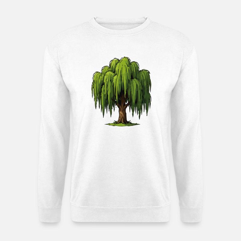 Weeping Willow Graphic - Unisex Sweatshirt - white