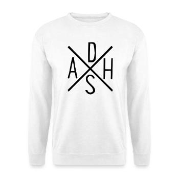 ADHS - Unisex Pullover - Weiß - Vorne