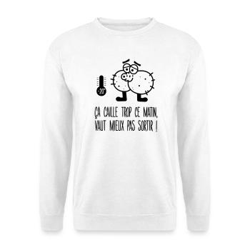 zizi - Sweat-shirt Unisexe - blanc - Devant