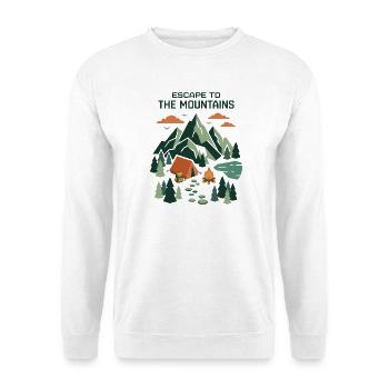 Randonnée - Aventure en plein air - Évasion à la montagne - Sweat-shirt Unisexe - blanc - Devant
